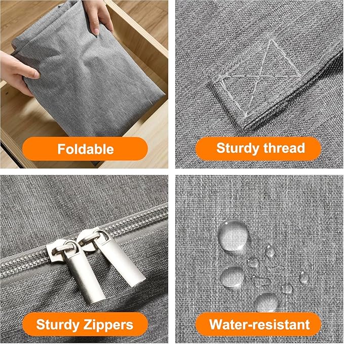 2 Pack 85L Comforter Storage Bags, Extra Large Bedding Storage Bags - Image 4