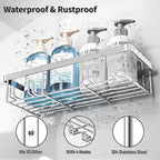 5 Pack Shower Caddy Organizer Rack Shelf - Image 5