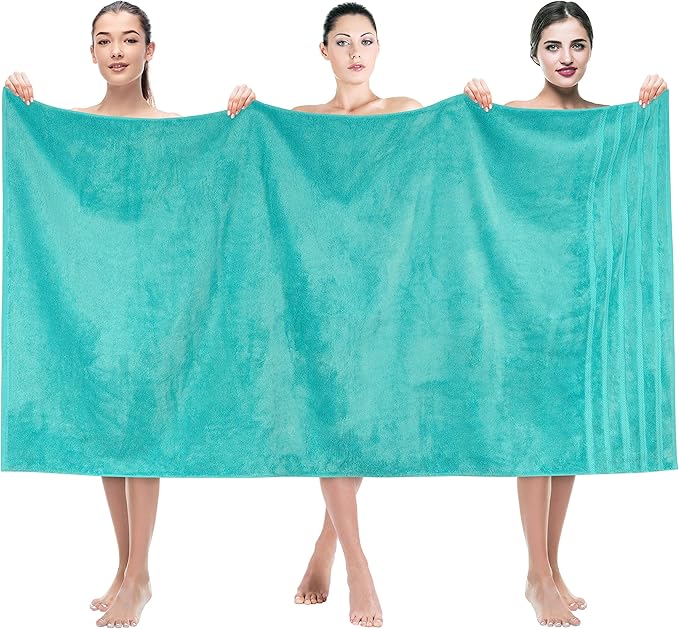 American Soft Linen 35x70 Jumbo Large Bath Towel, 600 GSM 100% Cotton Turkish by AmericanSoftLinen