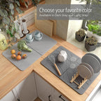 Large Stone Drying Mat with Bamboo Rack | 23.6” x 15.4” Diatomaceous Earth - Image 5