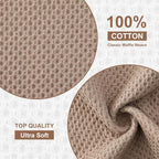 Kitinjoy 100% Cotton Kitchen Dish Cloths, 8 Pack Waffle Weave Ultra Soft - Image 2