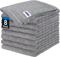 HOMERHYME Kitchen Towels, 8 Pack Microfiber Cleaning Cloth, 270 GSM Checkered by HOMERHYME