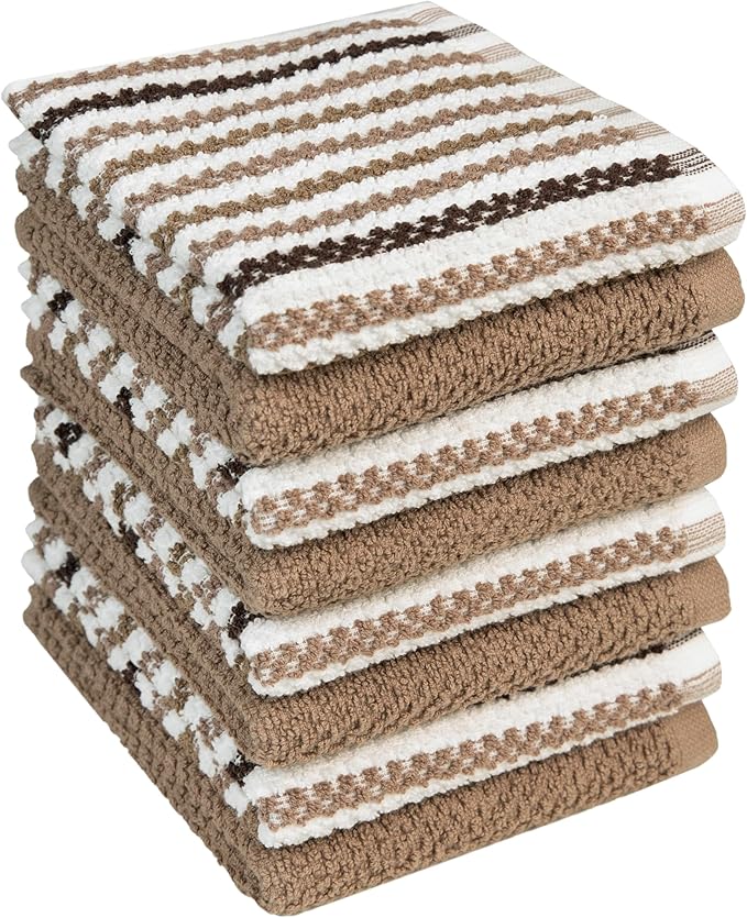 Bumble Towels Premium Dish Cloths 12"x12" | 100% Natural Ring Spun Cotton Tea by BumbleTowels