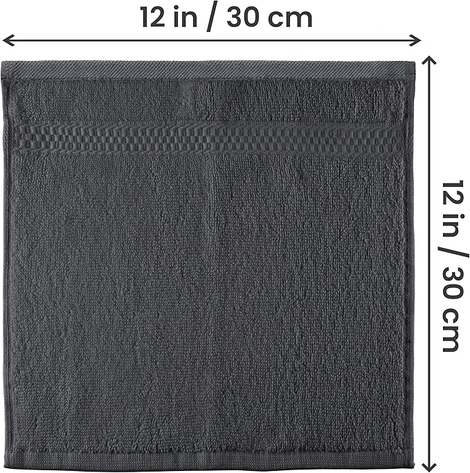 Utopia Towels 12 Pack Premium Wash Cloths Set, 12 by 12 Inches, 100% Cotton - Image 2
