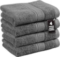 Grey Hand Towels for Bathroom by LaneLinen