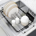 romision Expandable Dish Drying Rack Over The Sink Small Metal Stainless Steel by Romision