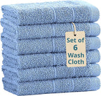 Casa Platino Blue Wash Cloths by CasaPlatino