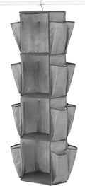 Whitmor Rotating Crosshatch Gray Closet Organizer 10 x 15 x 48 inches by Whitmor