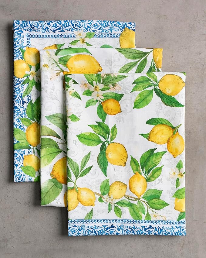 Maison d' Hermine Kitchen Towels Set of 3 100% Cotton 27.50" x 20" Reusable - Image 9