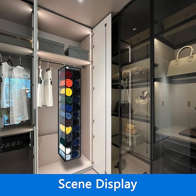 Closet Organization, 24 Section, Hanging Closet Organizer, Space Saving - Image 3