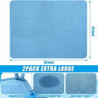 Hushee 2 Pack Extra Large Dish Drying Mat Microfiber Absorbent Dish Drying Pad - Image 2