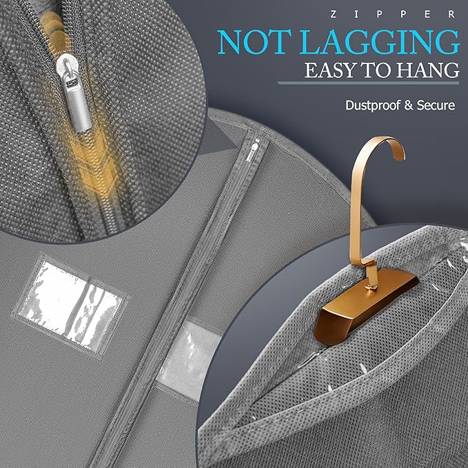 40-inch Suit Bag Garment Bag for Travel and Storage, Garment Bags for Hanging - Image 4