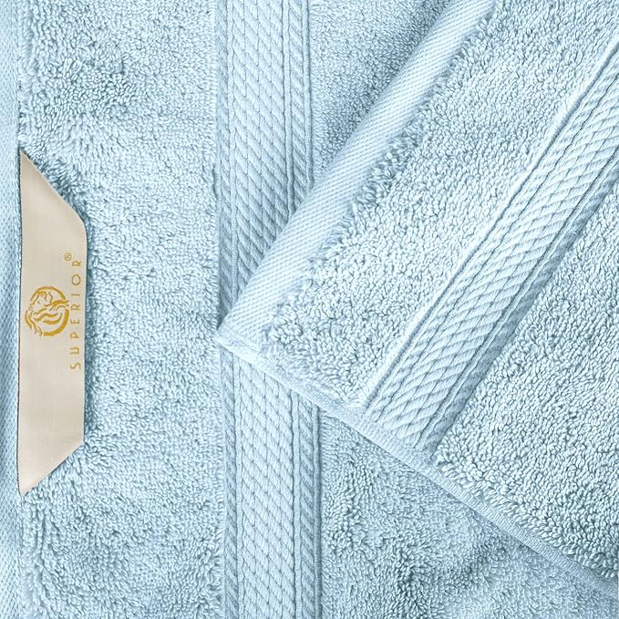 SUPERIOR Egyptian Cotton Pile Bath Sheet Set of 2, Ultra Soft Luxury Towels - Image 7