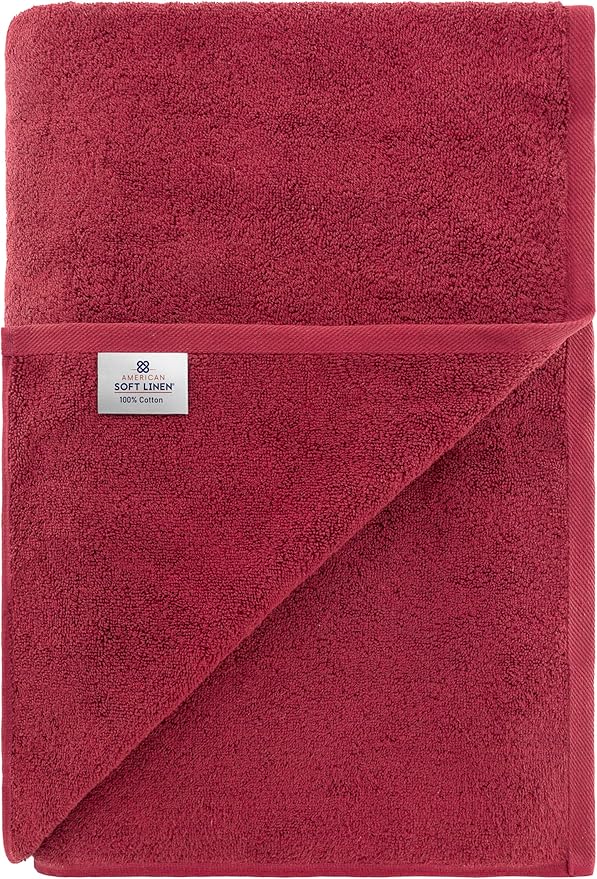 American Soft Linen 100% Cotton 600 GSM Turkish 40x80 Oversized Bath Towel Sheet - Image 6