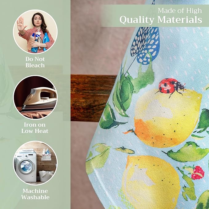 Maison d' Hermine Kitchen Towels Set of 3 100% Cotton 27.50" x 20" Reusable - Image 3