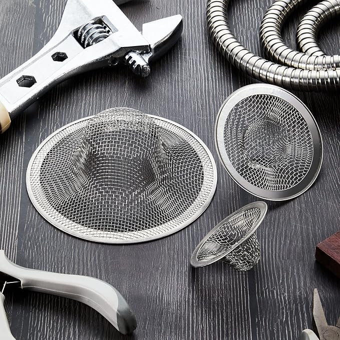 12 Pieces Stainless Steel Sink Strainer Drain Strainer - Image 7