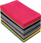 Cotton Craft 12 Pack Multicolor Kitchen Towels 16x28 Inches- Pure Cotton by COTTONCRAFT