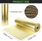 Reflective Insulation Roll 47inch x 10Ft Double Bubble Reflective Aluminum Foil - Image 3