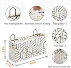 2pcs Large Wall Hanging Storage Bag, Door Closet Linen Fabric Pockets Organizer - Image 2