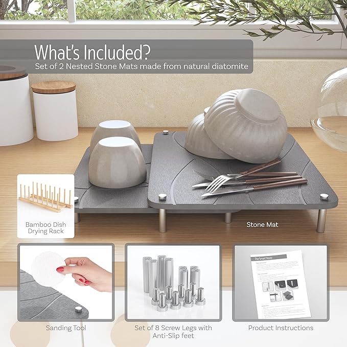 Nested Dish Drying Stone Mat - Image 8