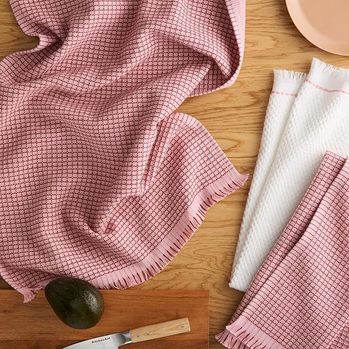 KitchenAid Gourmet Series Gridlines Kitchen Towels 3-Pack Set, 100% Cotton - Image 2