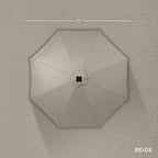 Best Choice Products 10ft Solar Polyester LED Lighted Patio Umbrella w/Tilt Adjustment and UV-Resistant Fabric - Image 4