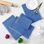 Homaxy Premium Kitchen Towels, Large Cotton Kitchen Hand Towels, Flat and Terry - Image 5