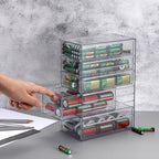 BTSKY Clear Plastic Battery Storage Organizer - Image 2