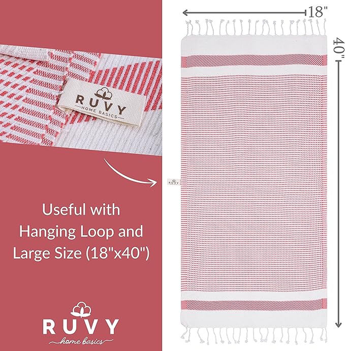 Ruvy Home Basics Turkish Hand Towels - Image 3