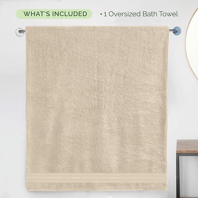 Elegant Comfort Three Line Popcorn Extra Large Luxury Bath Towel - Image 5