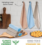 Urban Villa Kitchen Towels Waffle Dish Cloths Multi Color Set of 6 Over Sized - Image 3