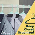 Lifemaster Plastic Clothes Hangers – Heavy Duty Hanger Set, - Image 5