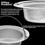 2 Pack - 4.5" Top / 3" Basket - Kitchen Sink Drain Strainer Stainless Steel - Image 3