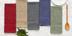 DII Basic Terry Collection Waffle Dishtowel Set, Solid French Blue, 4 Piece - Image 7