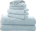 TENSTARS Microfiber Coral Velvet Luxury Silk Hemming Towel Set by TENSTARS