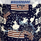 Western Cowboy Laundry Hamper Foldable Oxford Cloth American Flag Laundry Basket - Image 4