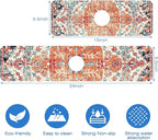 Oriental Turkish Carpet Pattern Red Dish Drying Mat - Image 3