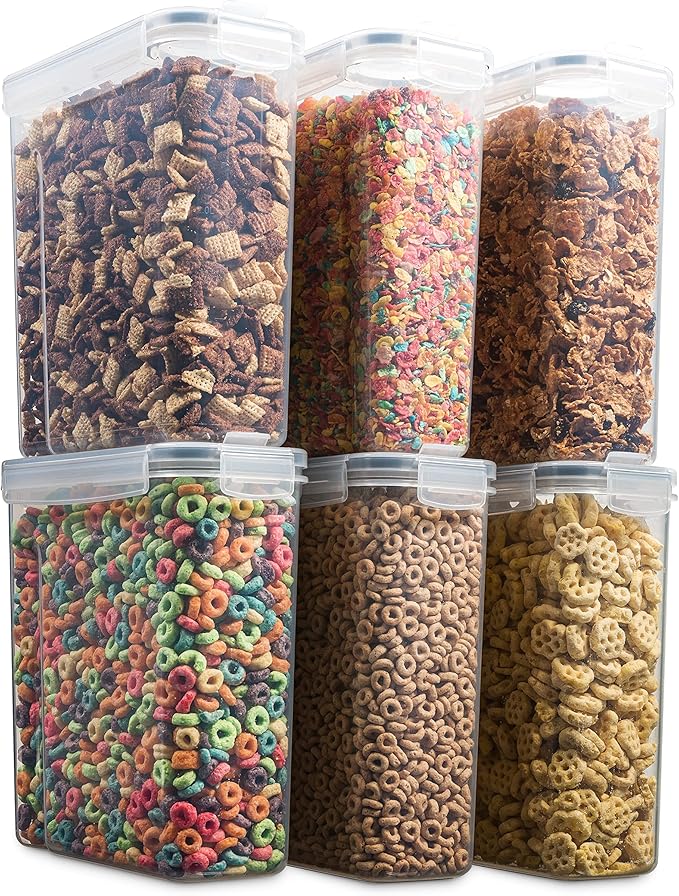 6 Pack Airtight Cereal Food Storage Container - Image 2