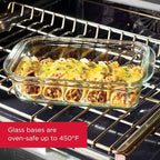 Rubbermaid Brilliance Glass Food Storage Containers, Leak-Proof - Image 3