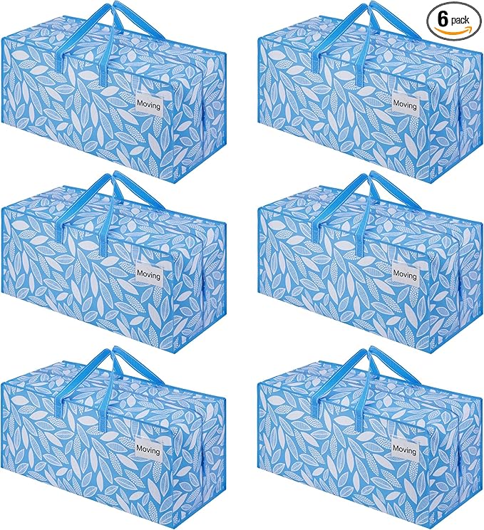 VENO 6 Pack Heavy Duty Moving Bags by Veno