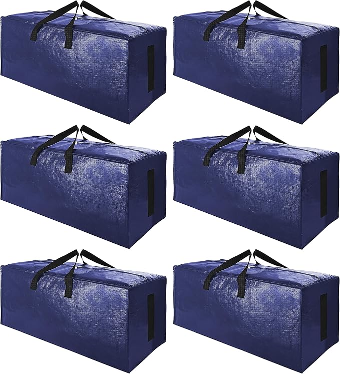 SWEET DOLPHIN 6 Pack Extra Large Moving Bags by SWEET+DOLPHIN