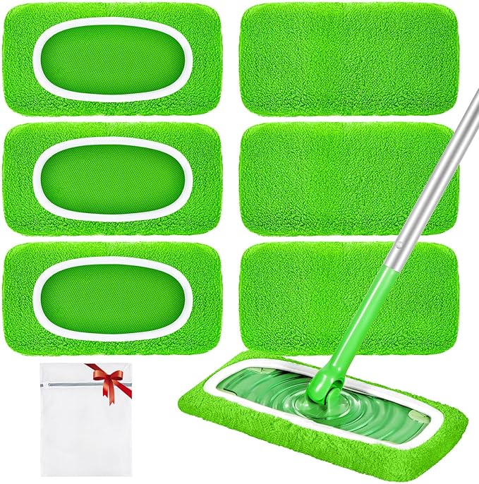 Reusable Dry Sweeping Cloths Microfiber Wet Pads Refill Compatible by LOVECO