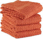 DII Basic Terry Collection Waffle Dishtowel Set, Solid Spice, 4 Piece - Image 3