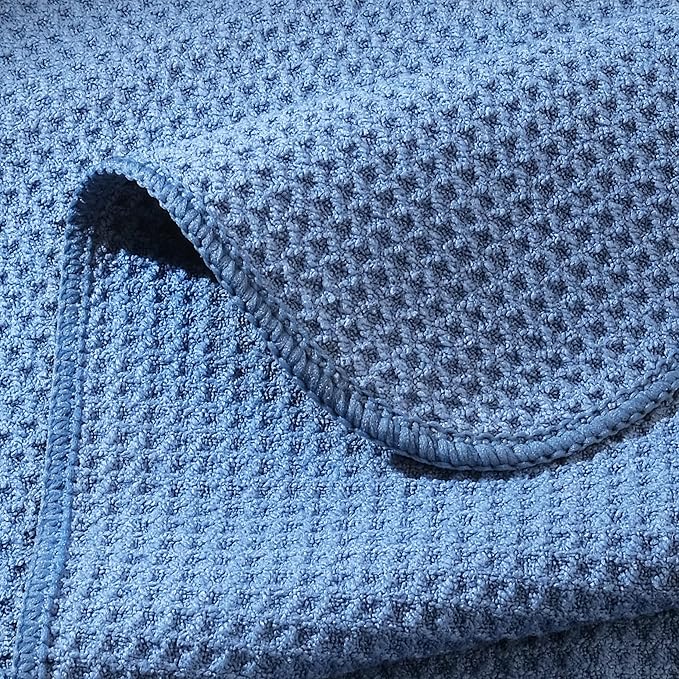 POLYTE Premium Microfiber Kitchen Dish Hand Towel Waffle Weave 12 Pack - Image 5