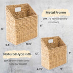KOLWOVEN Wicker Hanging Storage Baskets, Mail Baskets - Image 3