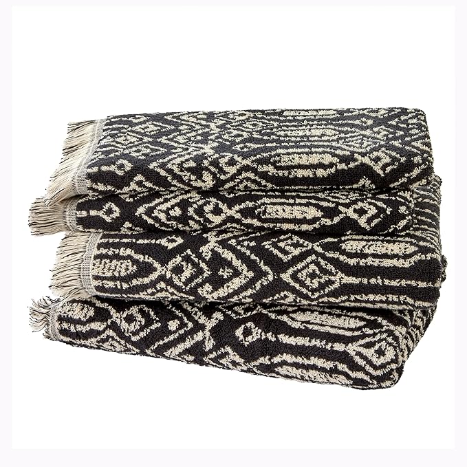 SKL Home Nador 2 Bath, 2 Hand Towel Set by SKLHomebySaturdayKnightLtd