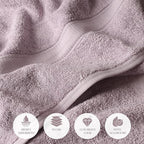 SUPERIOR Egyptian Cotton Pile 6 Piece Towel Set, Includes 2 Bath, 2 Hand - Image 6