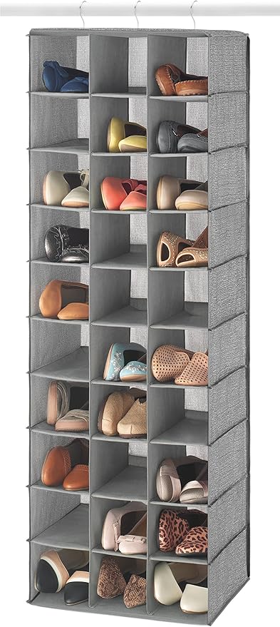 Whitmor 30 Sections Hanging Clothes Closet Organizer, Space Saving Breathable by Whitmor