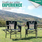 SUNNYFEEL Oversized Camping Directors Chair 500 LBS Heavy Duty, Portable Folding Chair with Side Table, Pocket for Beach, Fishing,Trip,Picnic,Lawn,Concert Outdoor Foldable Camp Chairs - Image 4