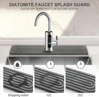 Faucet Mat for Kitchen Sink, Diatomite Fast Drying Stone Sink Tray, Super - Image 2